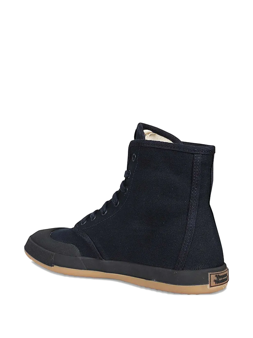Vivienne Westwood logo-print high-top sneakers Black