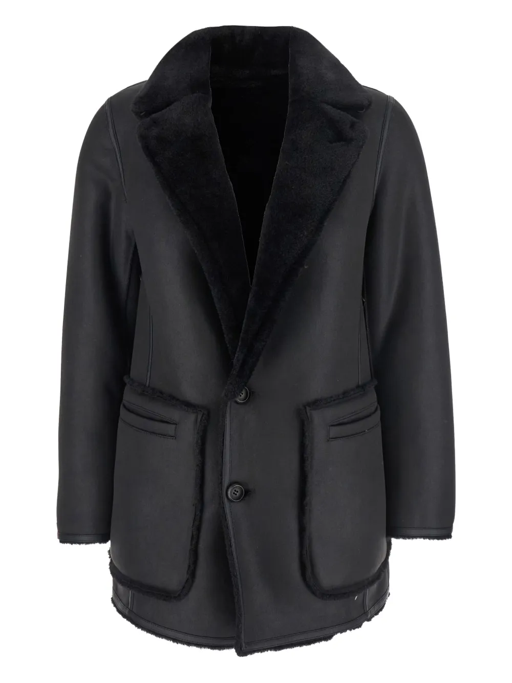 Urbancode panelled long-sleeve jacket - ブラック Urbancode panelled long-sleeve jacket - ブラック