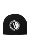 Versace Jeans Couture embroidered-logo beanie hat - Black