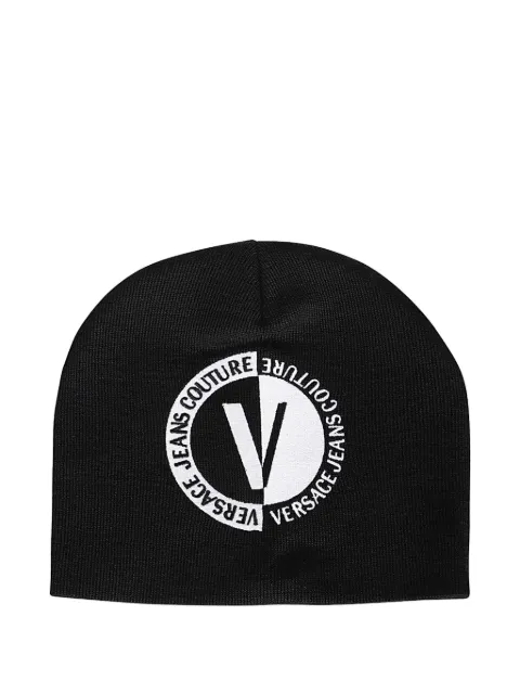 Versace Jeans Couture embroidered-logo beanie hat