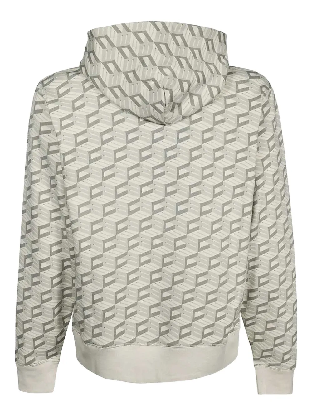 Billionaire Boys Club Logo-patch Geometric-pattern Hoodie In Gray