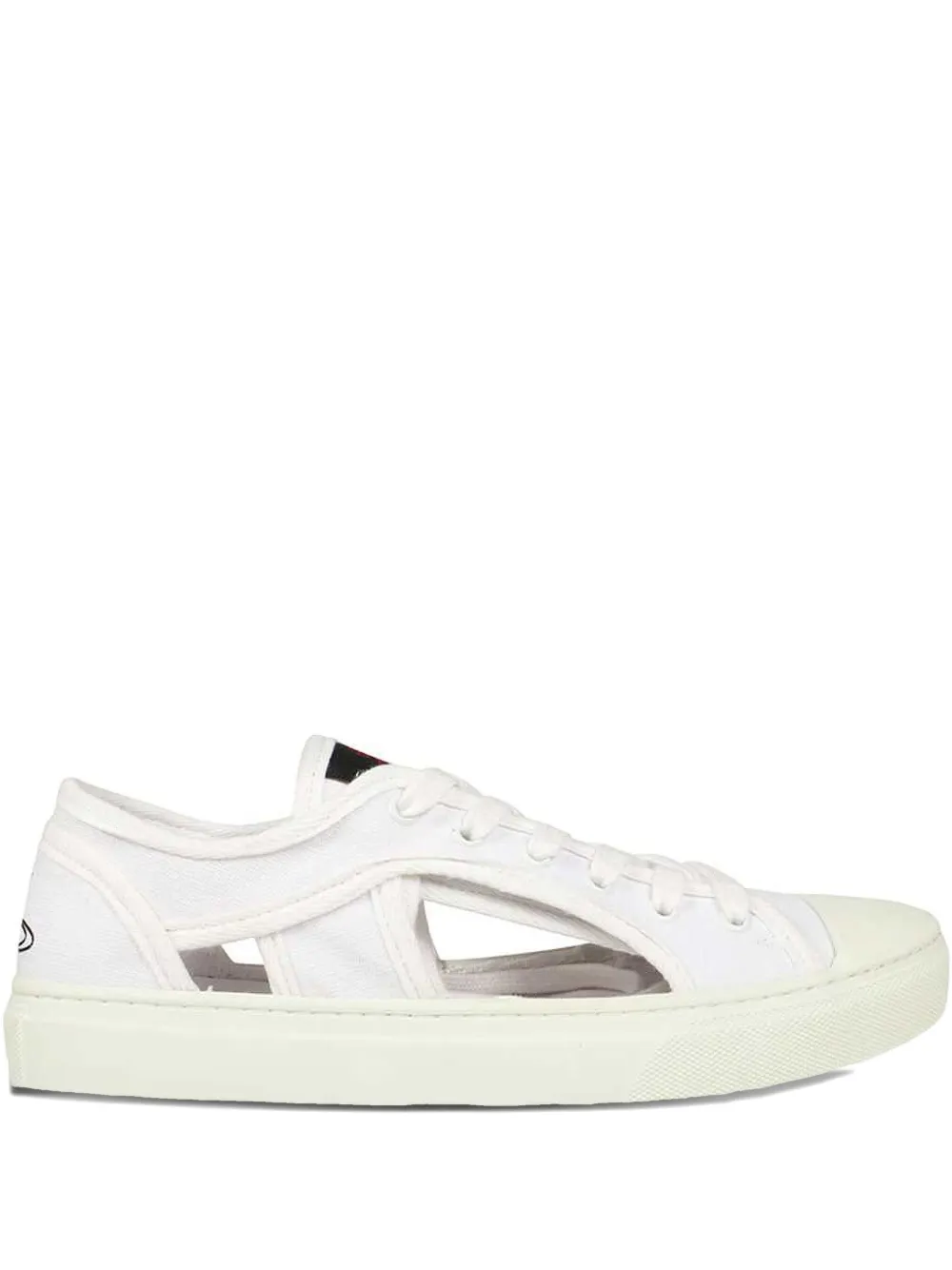 Vivienne Westwood Brighton cut-out canvas sneakers White