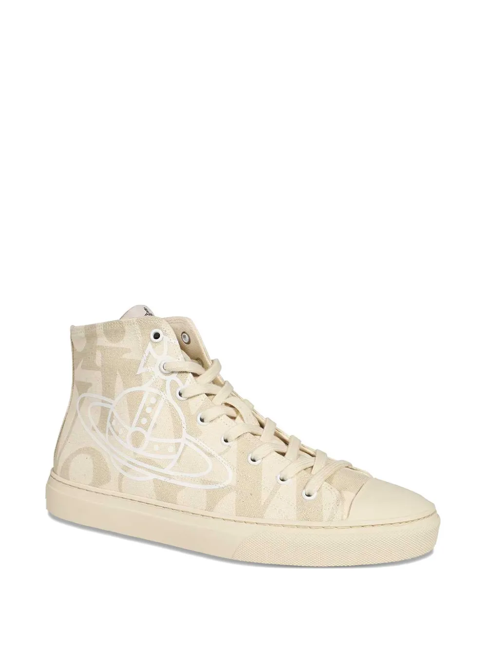 Vivienne Westwood orb-print high-top sneakers Neutrals