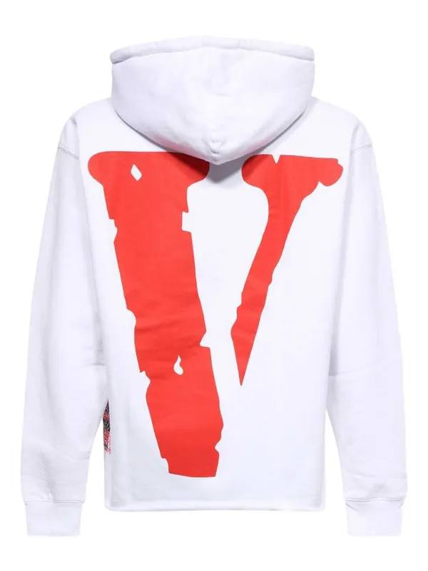 Vlone Printed Hoodie White FARFETCH IN