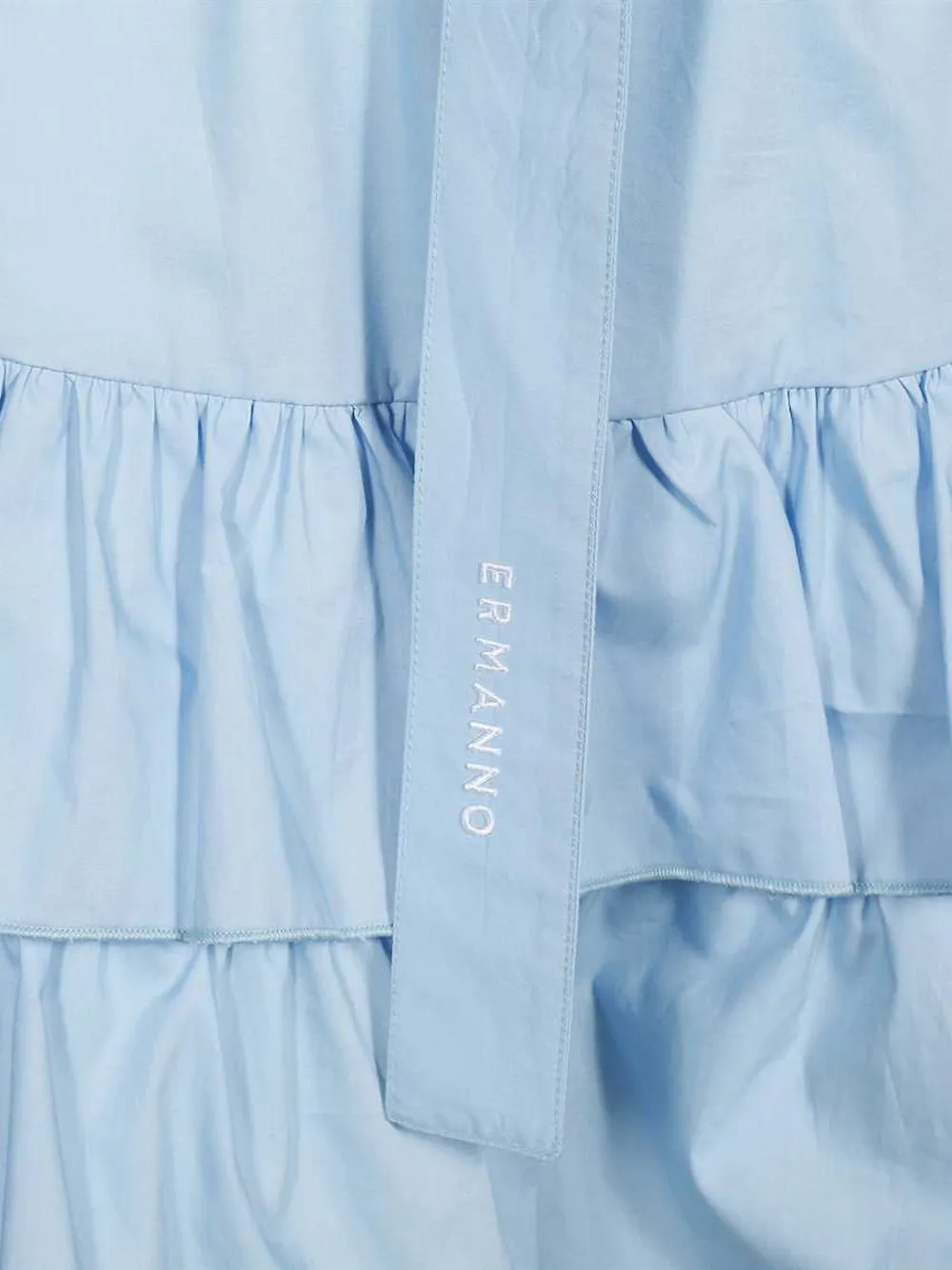 Ermanno Scervino Mini-jurk met ruches Blauw