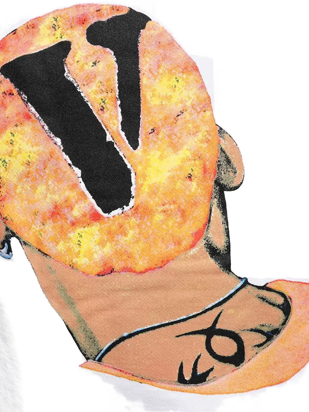 Vlone Portrait-print Hoodie In White