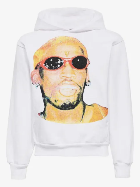 Vlone portrait-print hoodie