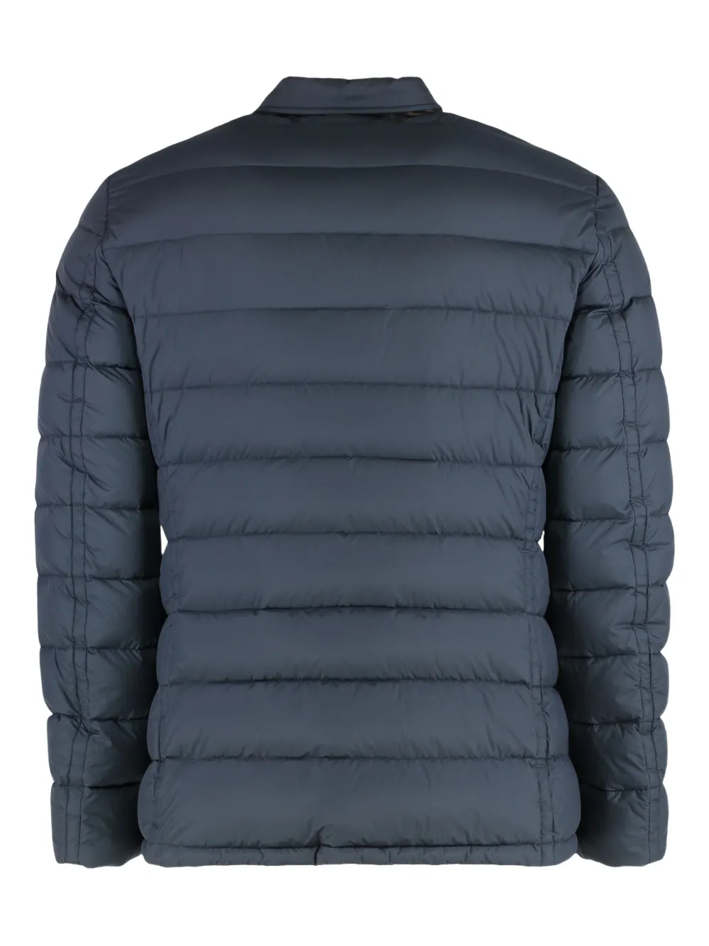 Moorer Long-sleeve Quilted Down Jacket In Blue