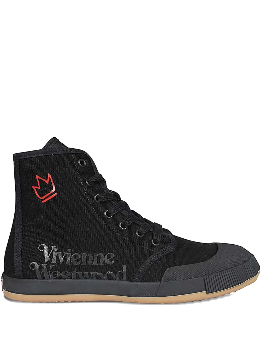 Vivienne Westwood logo-print high-top sneakers Black