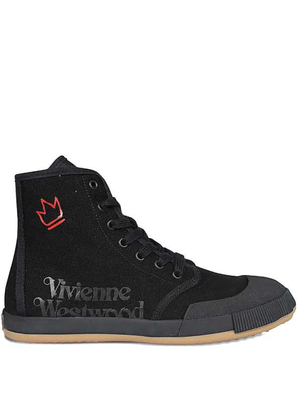 Vivienne Westwood logo-print high-top Sneakers Black FARFETCH IN