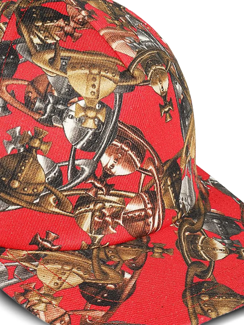 Vivienne Westwood Orb-logo-print Baseball Cap In Red