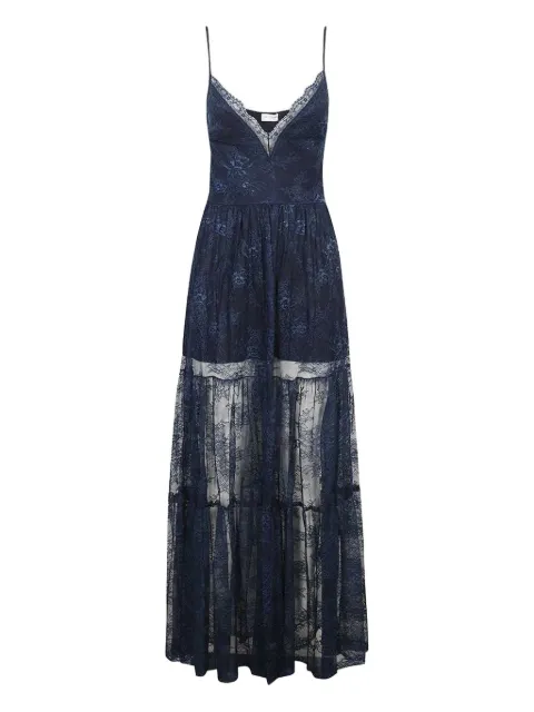 Ermanno Scervino panelled V-neck midi dress