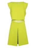 Ermanno Scervino lace-insert pleated mini dress - Green