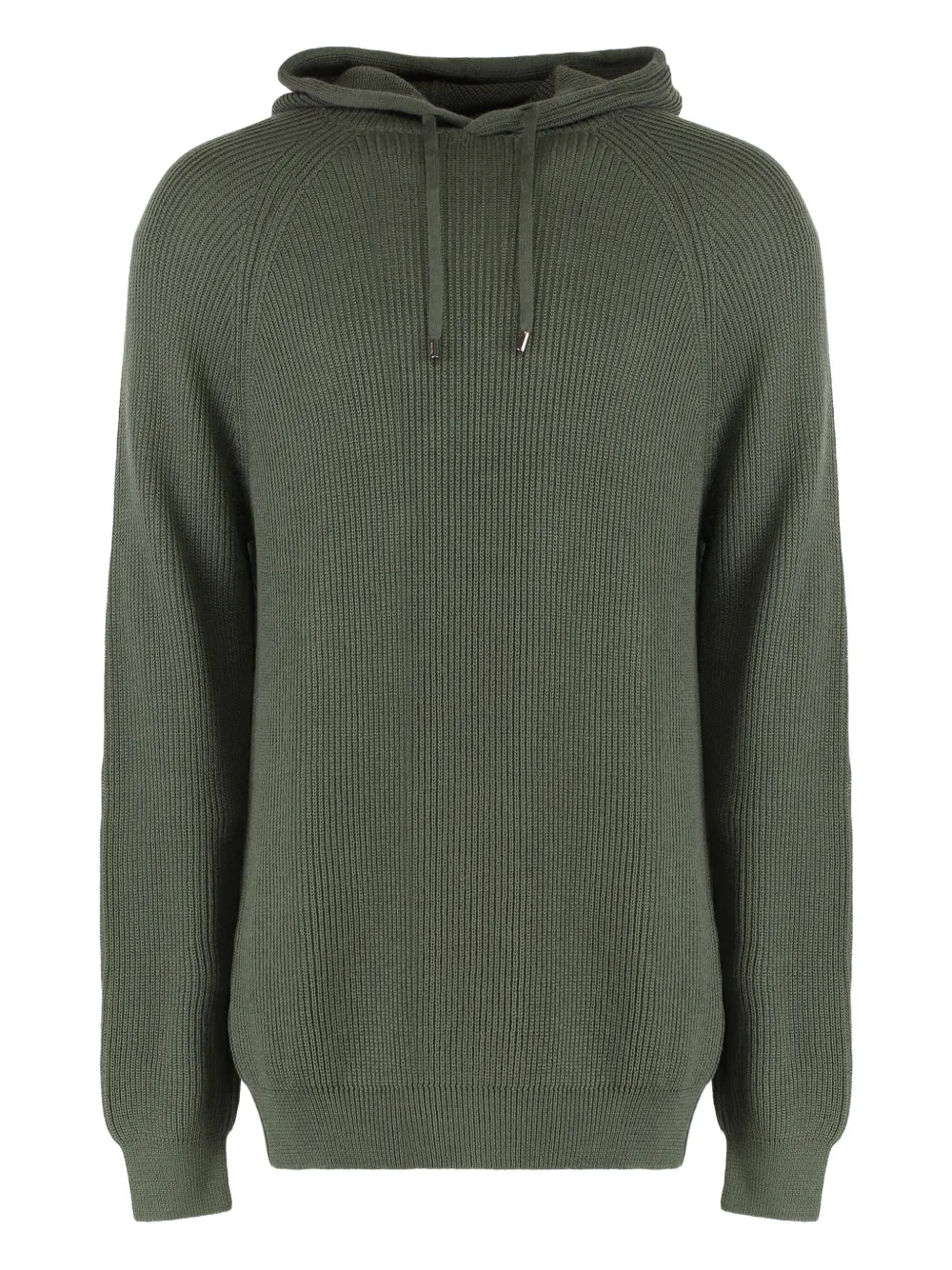 Moorer ribbed hoodie - グリーン Moorer ribbed hoodie - グリーン