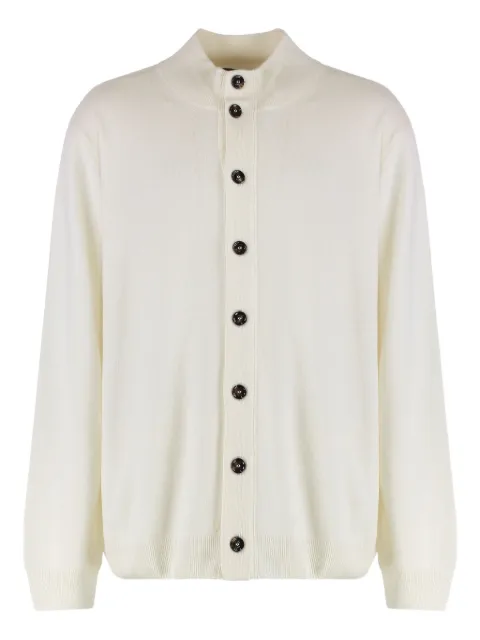 Moorer ribbed-knit button cardigan
