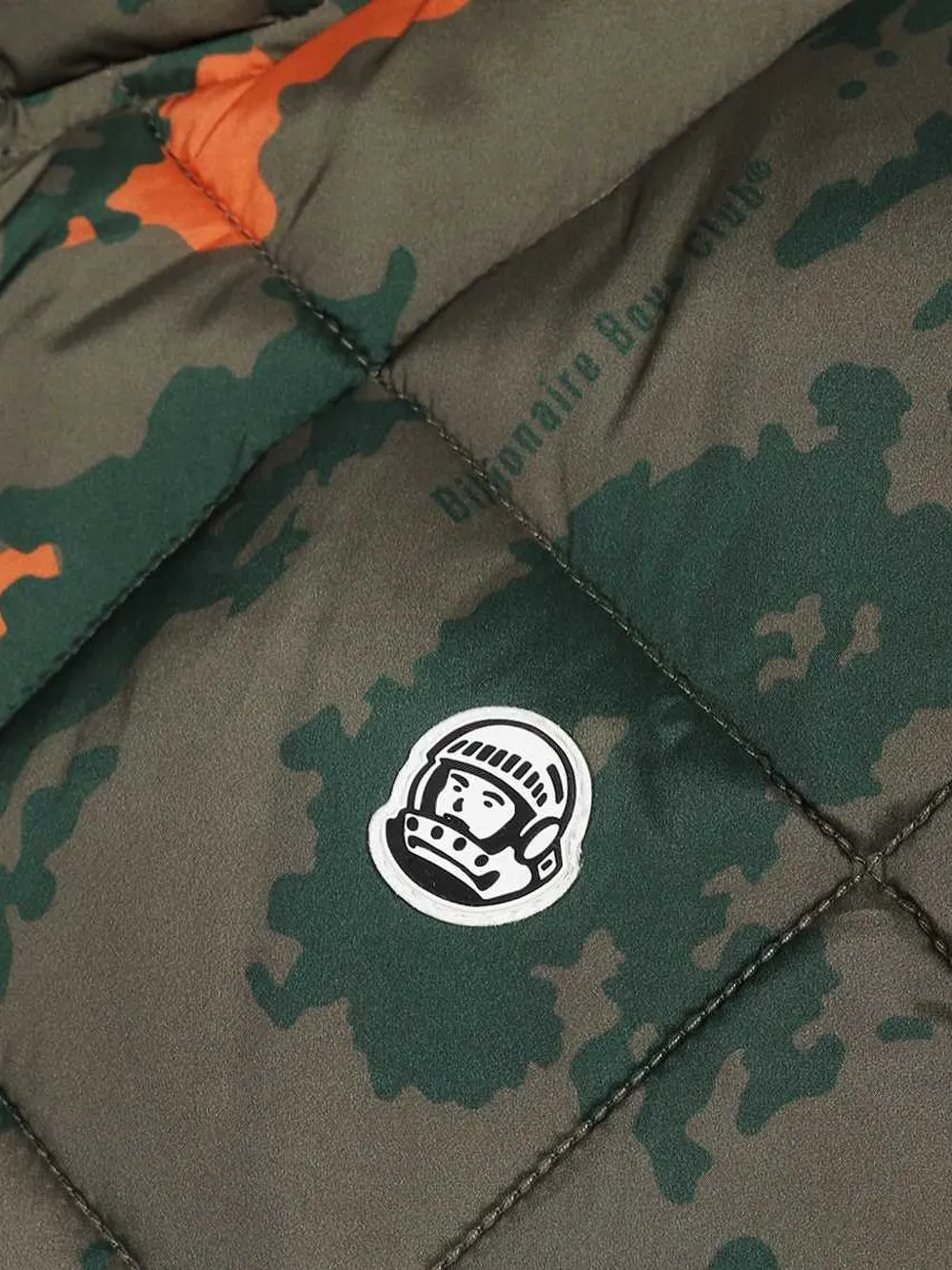 Billionaire Boys Club quilted camouflage vest Groen