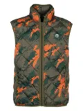 Billionaire Boys Club quilted camouflage vest - Green