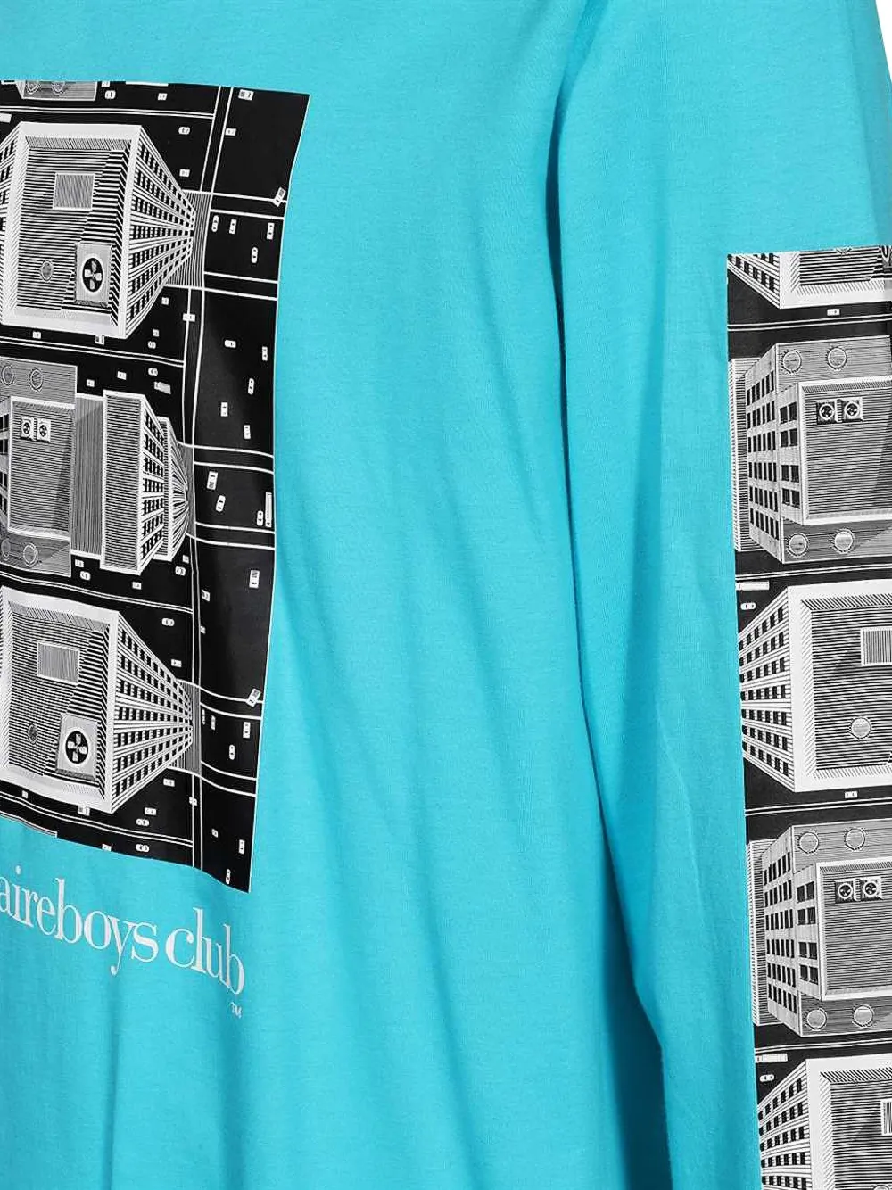 Billionaire Boys Club T-shirt met lange mouwen en print Blauw