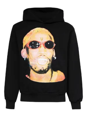 Vlone x Dennis Rodman プリント パーカー | ブラック | FARFETCH JP