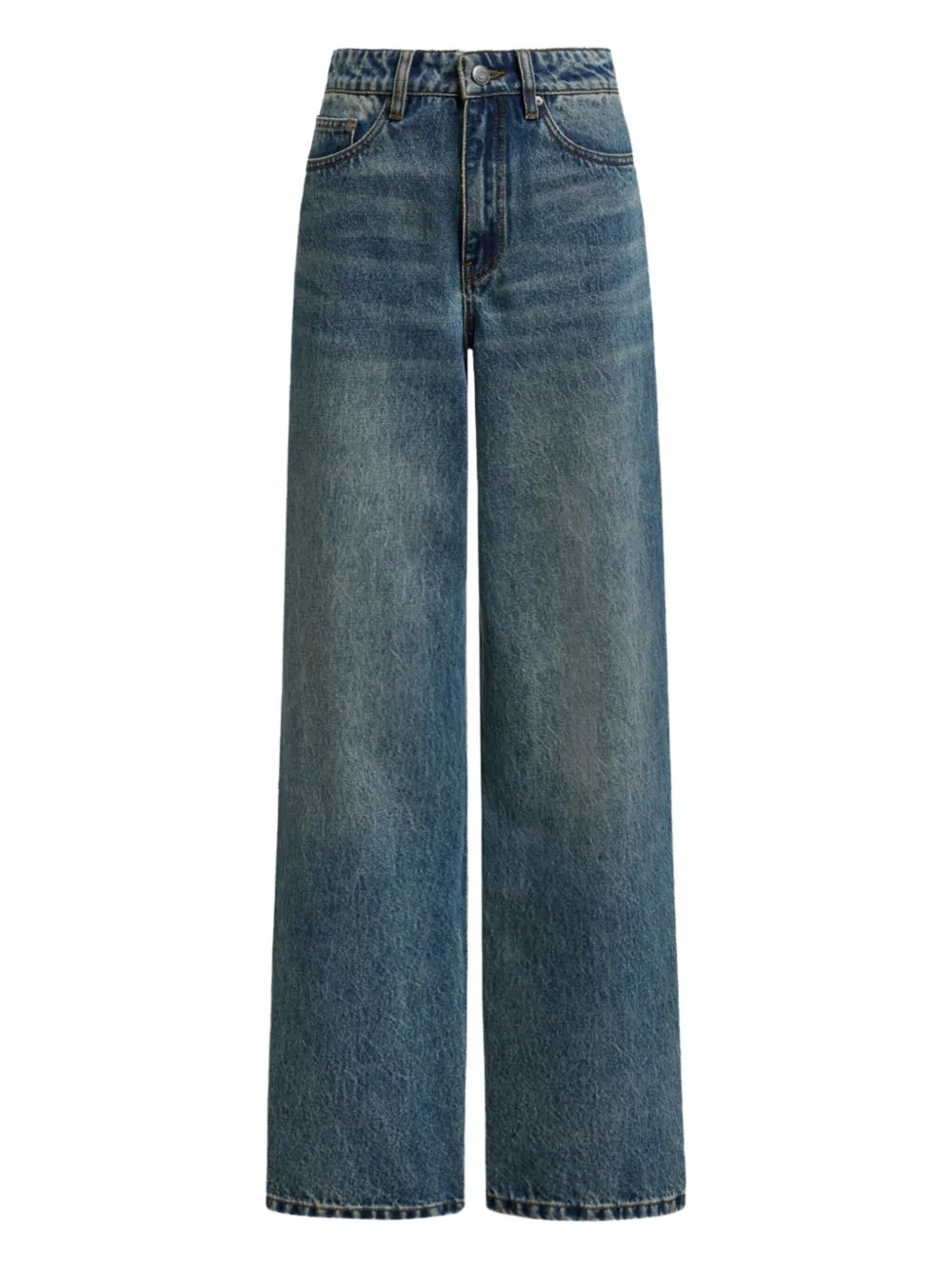 12 Storeez Wide-leg Jeans In Black