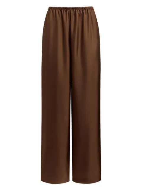 12 STOREEZ elastic-waist silk palazzo pants 