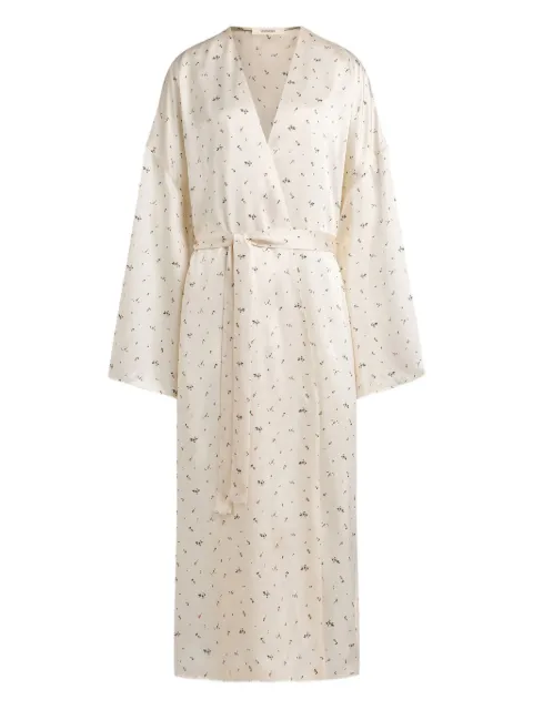 12 STOREEZ floral-print silk robe