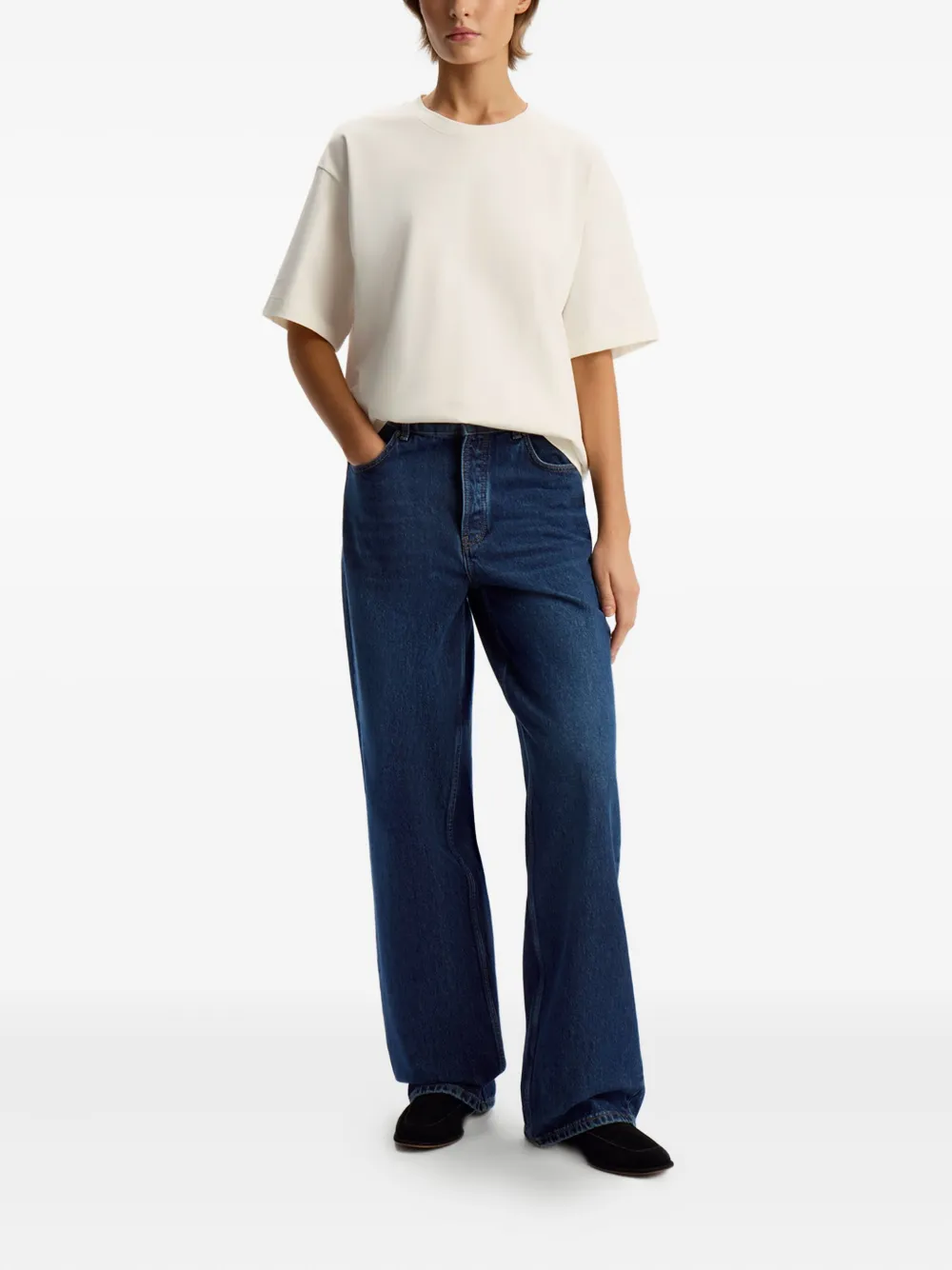 12 Storeez Short-sleeve Crew-neck T-shirt In Neutral