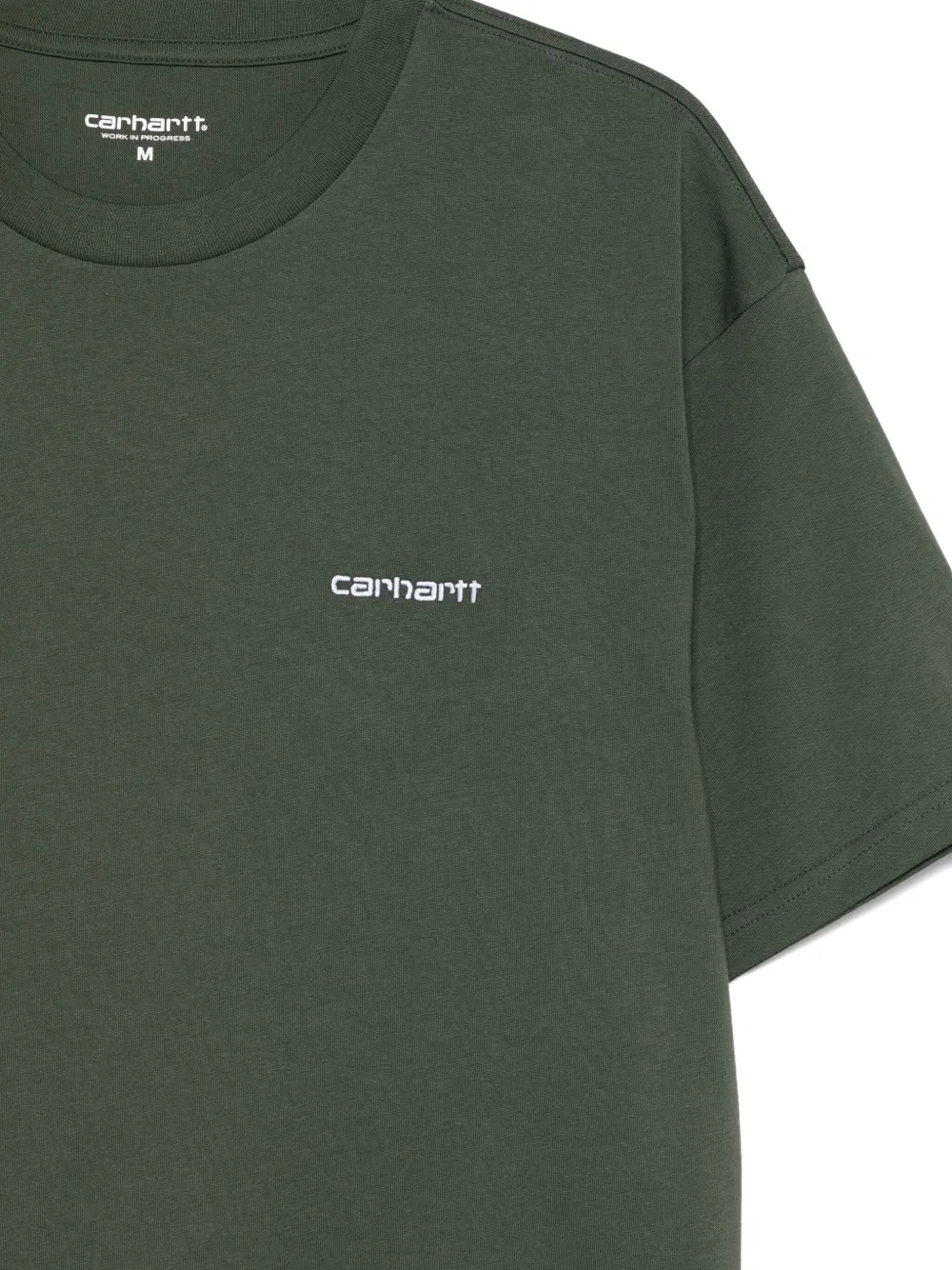 Carhartt Logo-embroidered T-shirt In Green