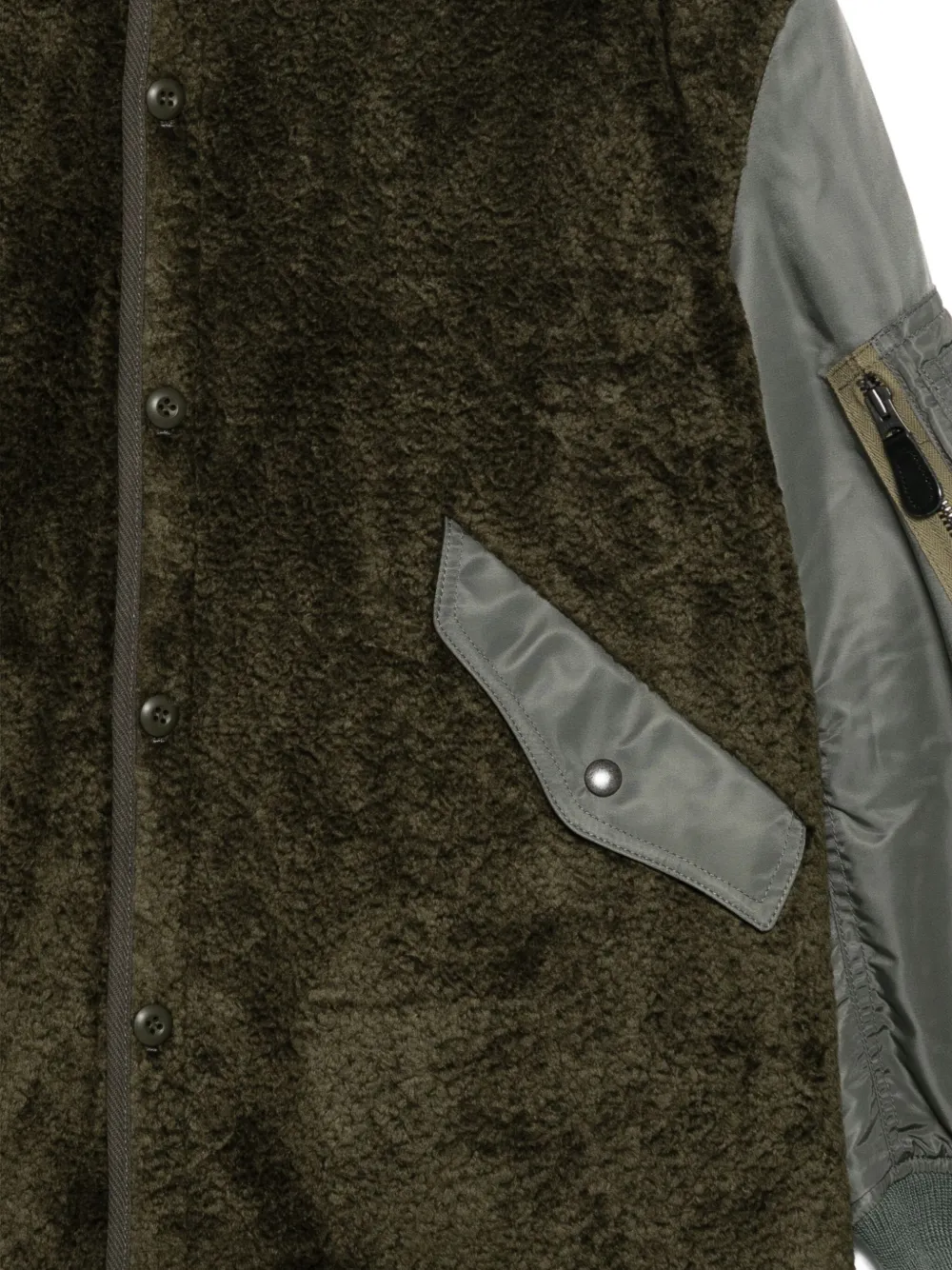 Junya Watanabe Jack met vlakken Groen