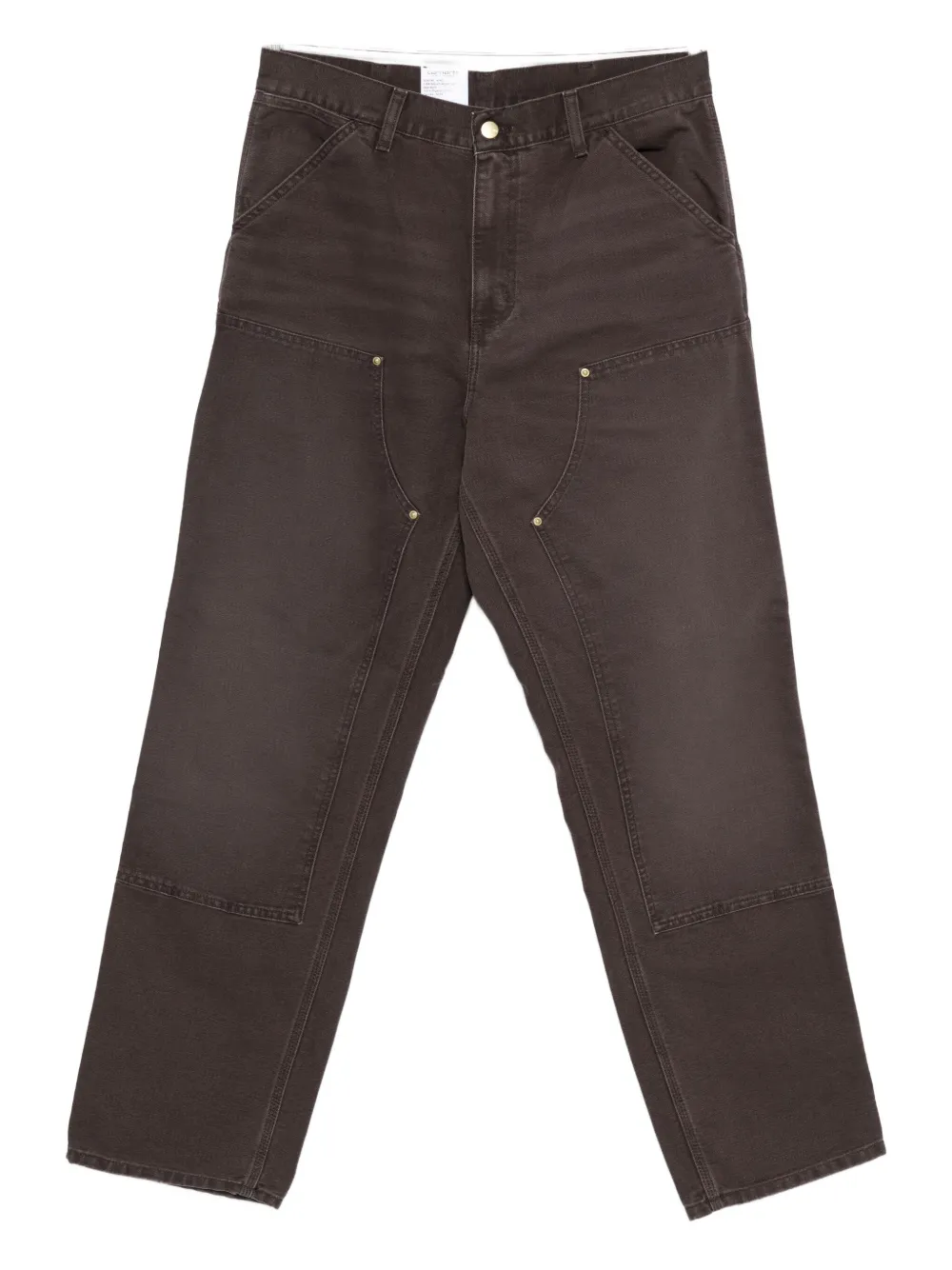 Carhartt WIP knee-pocket cotton jeans | Brown | Image 1