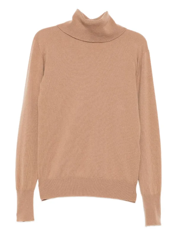 トップス 90s jil sander cashmere knit dark brown Cashmere sweater 