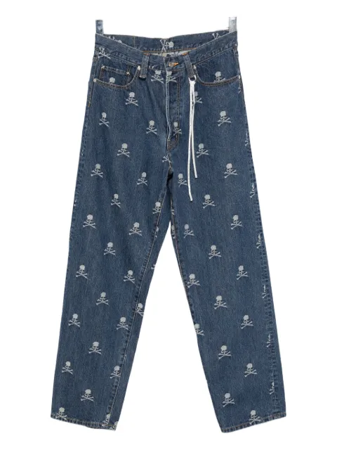 Mastermind Japan logo-embroidered jeans