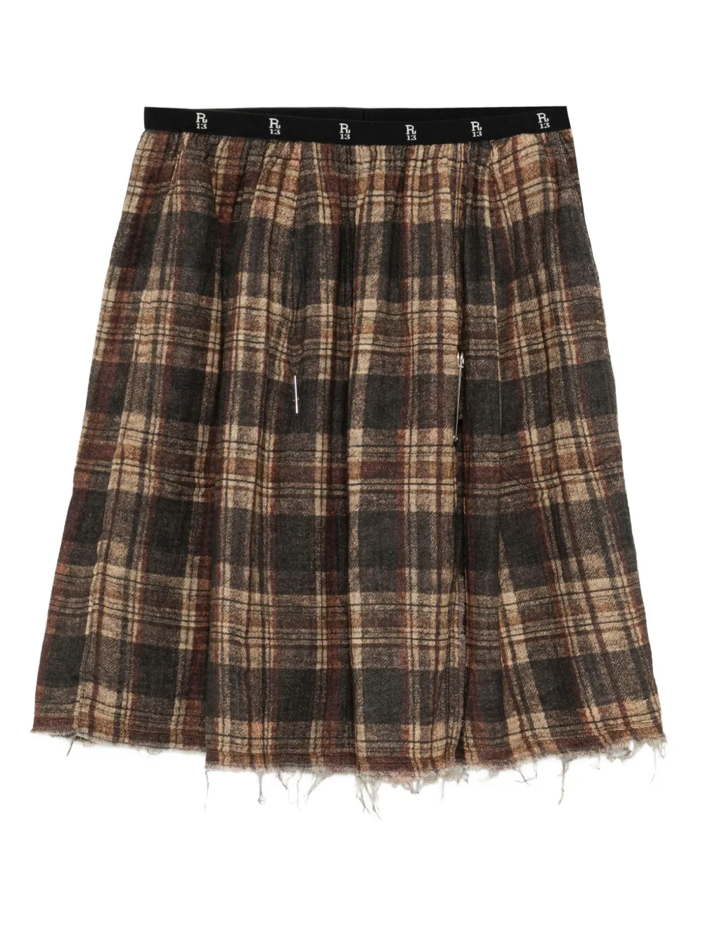 R13 printed reversible skirt | Black | Image 1