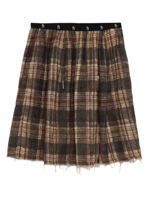 R13 printed reversible skirt