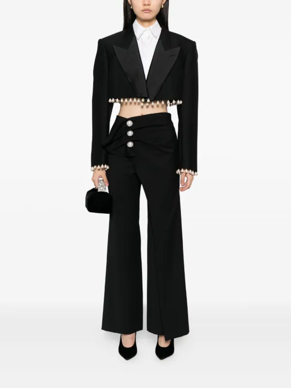 KIMHEKIM クロップドジャケット Kimhekim クロップド ジャケット | ブラック | FARFETCH JP