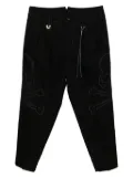 Mastermind Japan logo-embroidered trousers - Black
