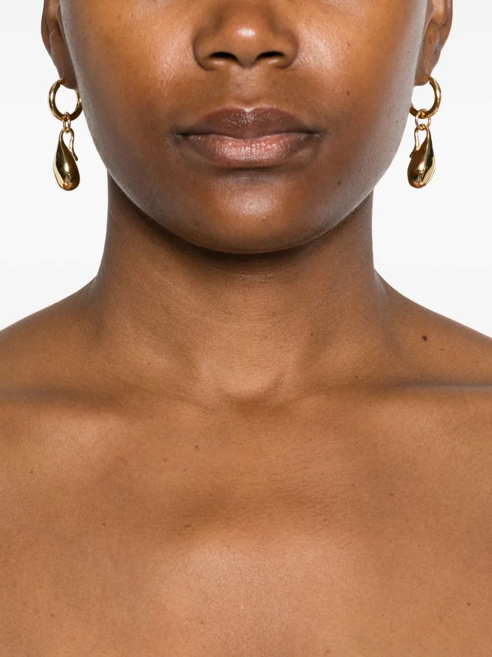 Marni teardrop hoop earrings - Goud