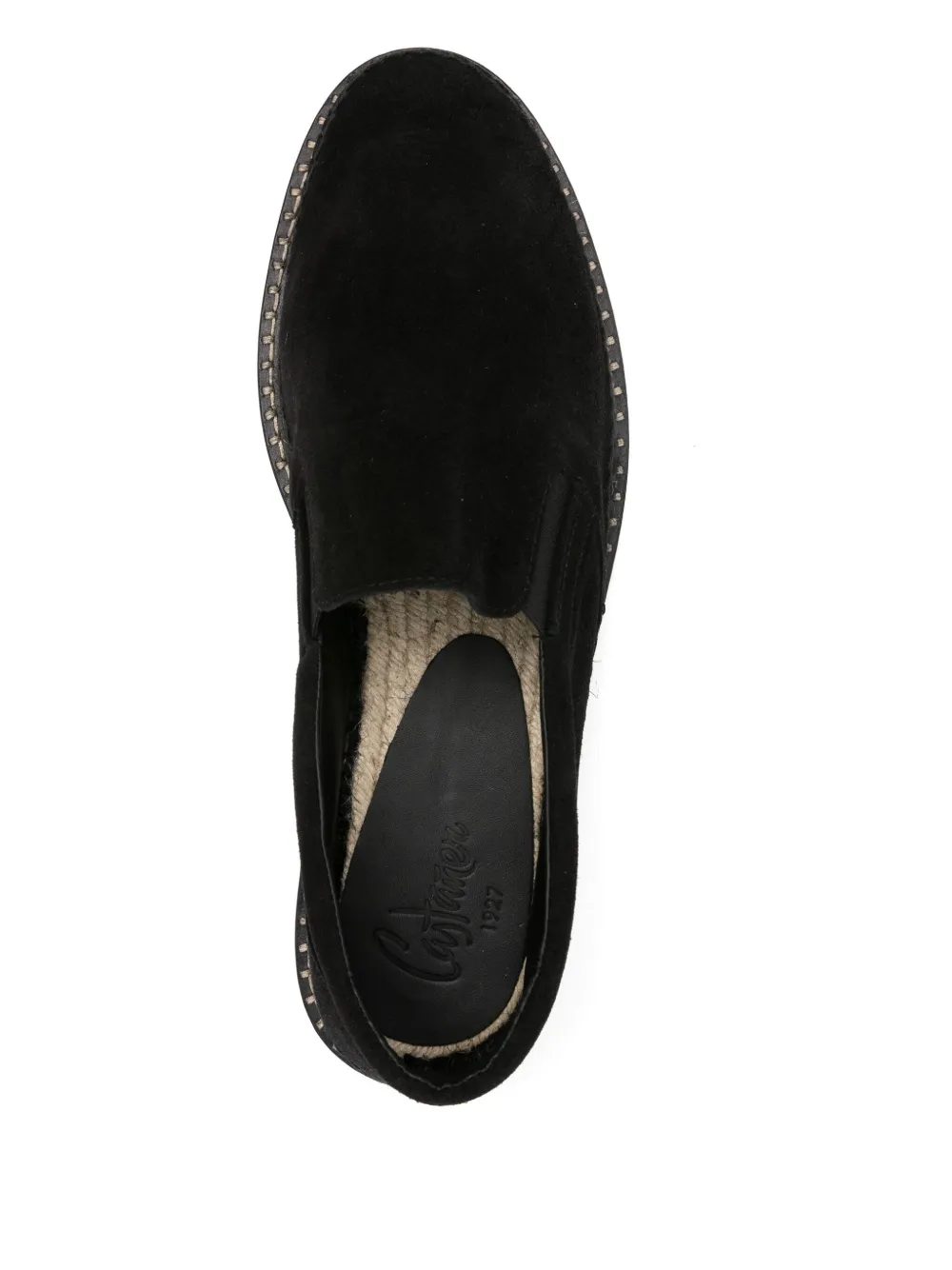 Castañer Suède espadrilles Zwart