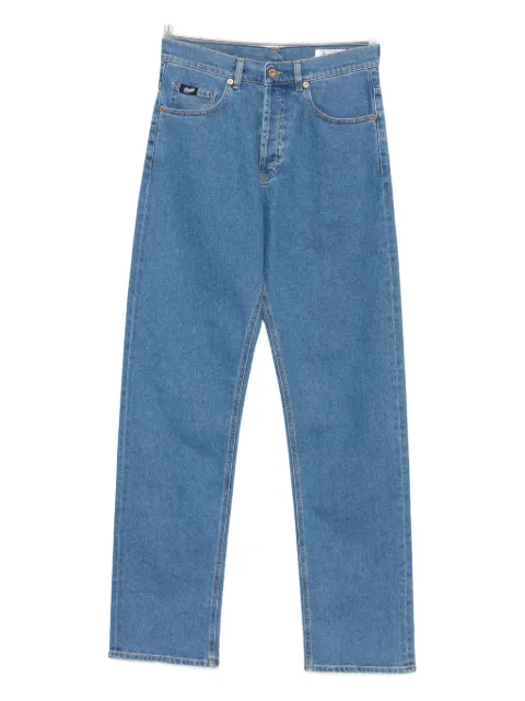 Pence buttoned straight-leg jeans