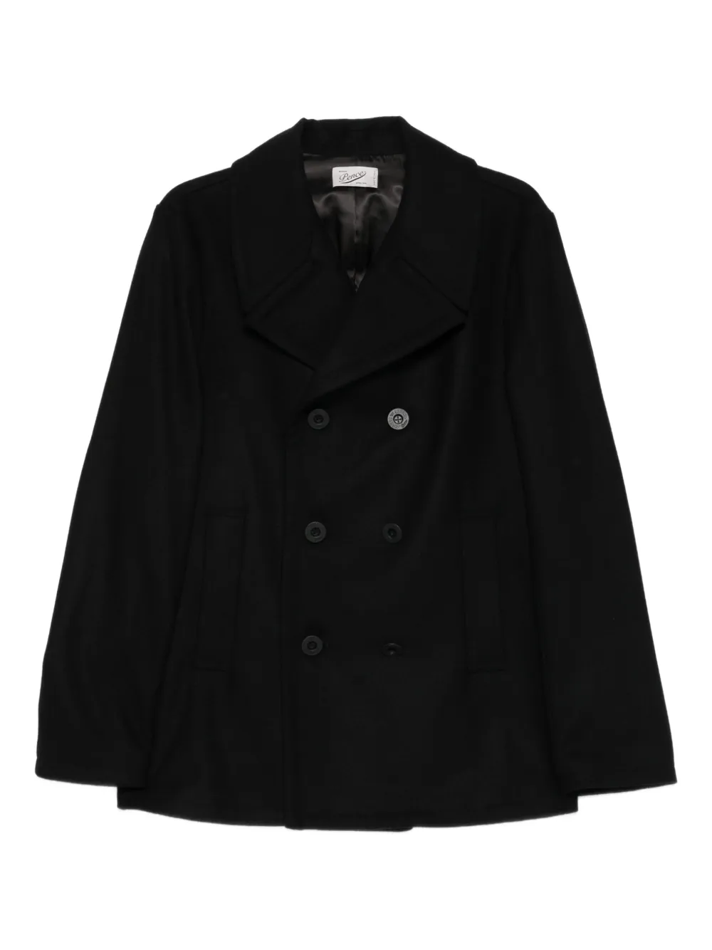 Pence double-breasted wool coat - ブラック Pence double-breasted wool coat - ブラック