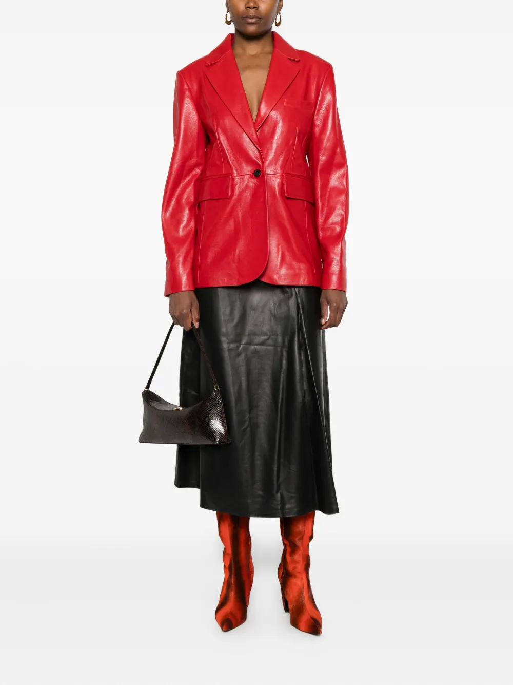 Pence single-breasted leather jacket | Leather Jackets | Image 2