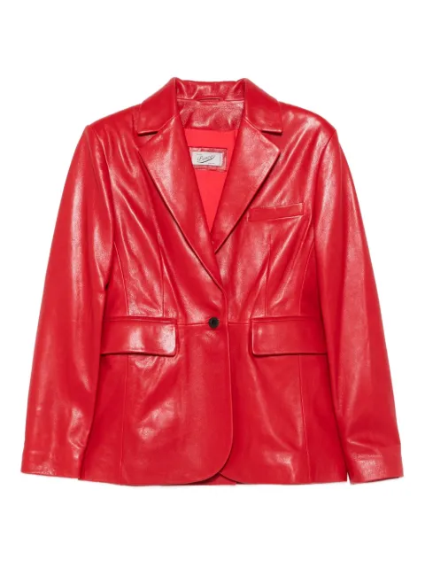 Pence single-breasted leather jacket