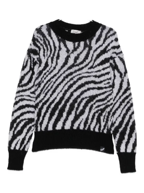 Pence zebra-print crew-neck sweater