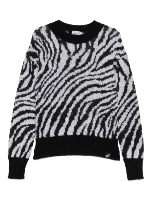 Pence zebra-print crew-neck sweater