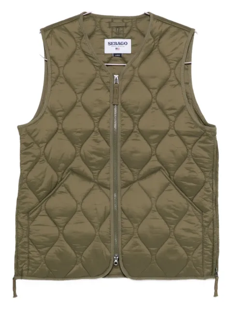 Sebago quilted zip-front vest