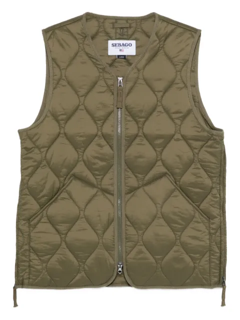 Sebago quilted zip-front vest