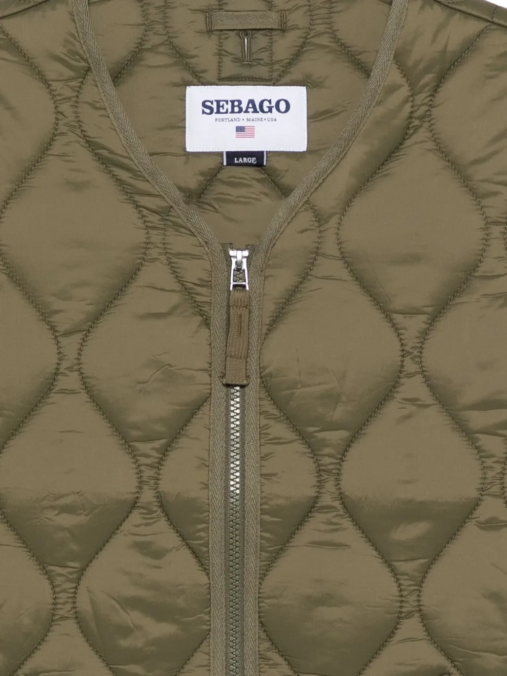 Sebago Bodywarmer met rits Groen