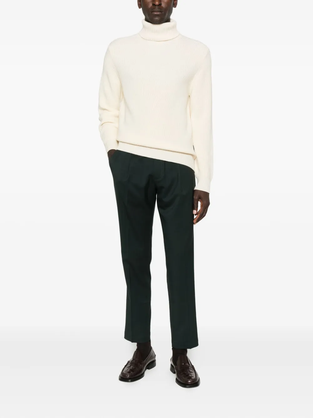 Sebago Turtleneck Sweater In White