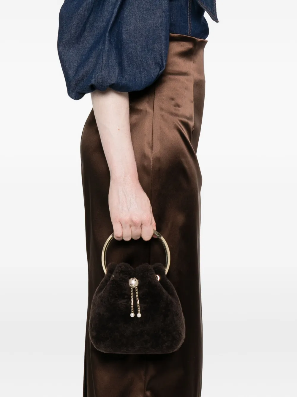Jimmy Choo Bon Bon pearl-embellished mini bag | Image 2