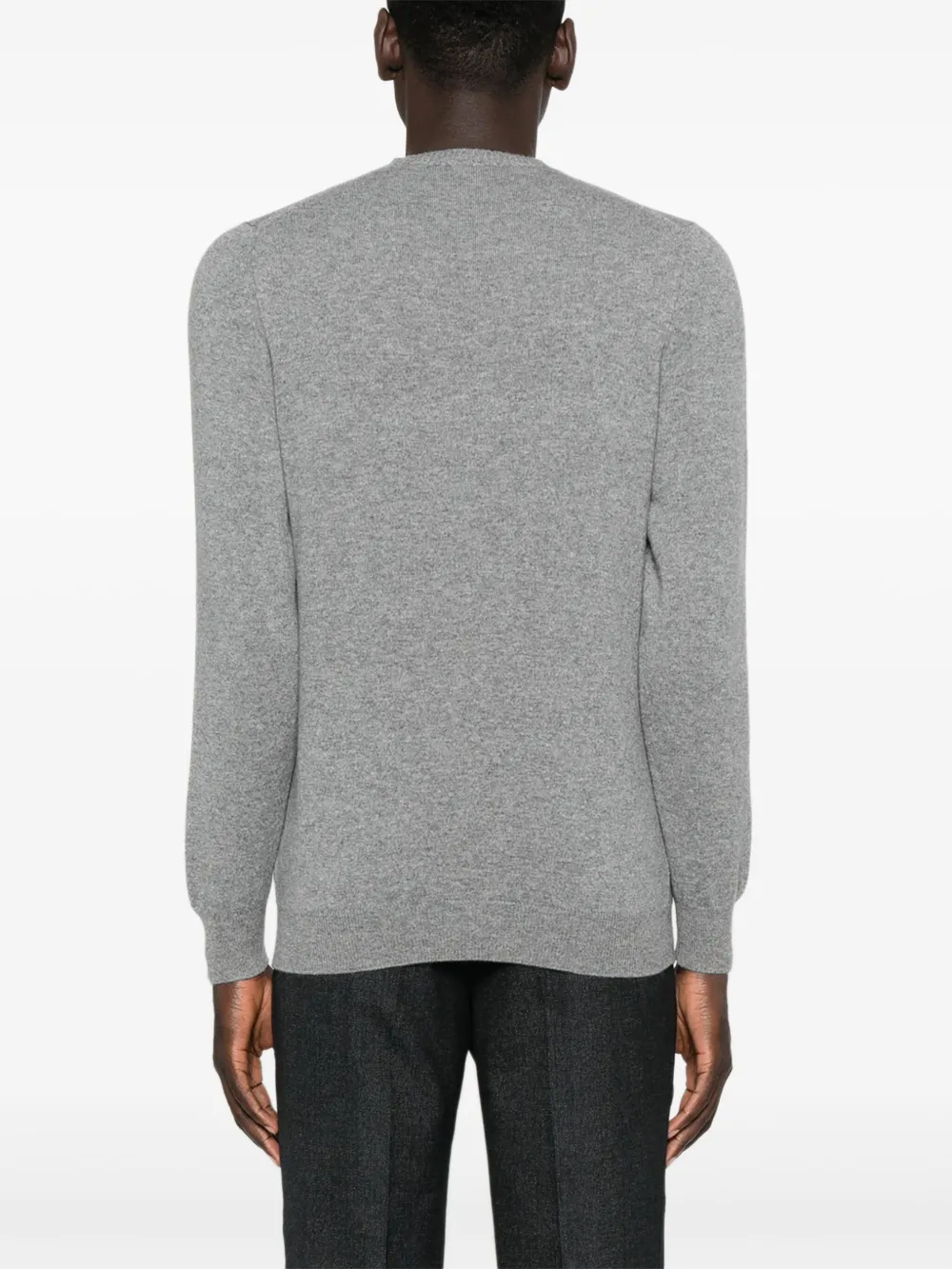 Fedeli Kasjmier trui met ronde alsh Grijs